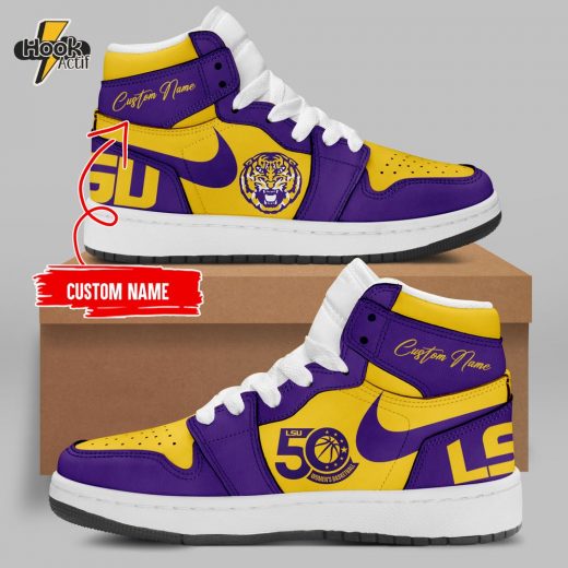 Special LSU Women’s Basketball Air Jordan 1 for fans V2