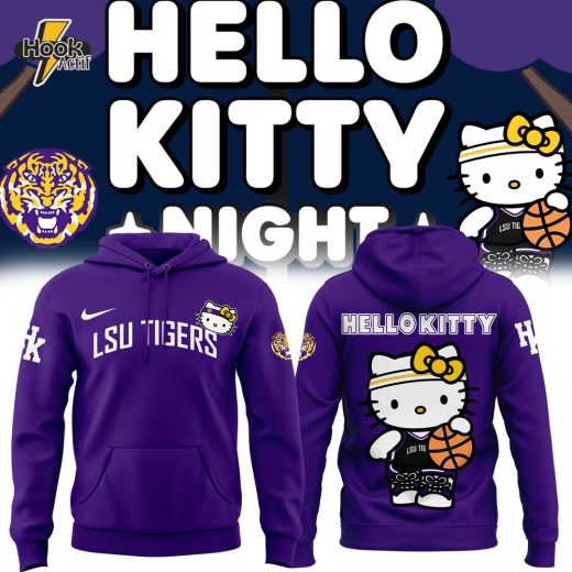 Special New Hello Kitty x LSU Tigers Basketball Hoodie