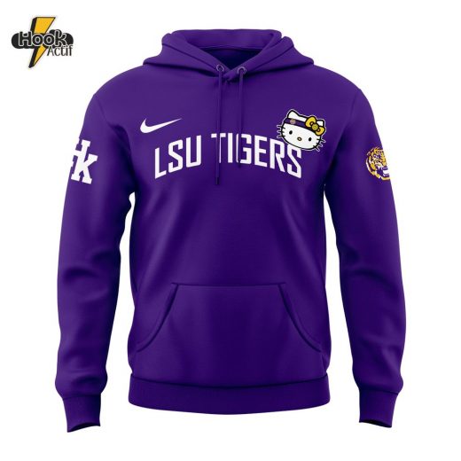 Special New Hello Kitty x LSU Tigers Basketball Hoodie