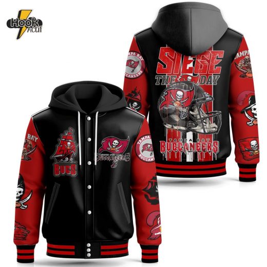 Tampa Bay Buccaneers Hooded Baseball Jacket