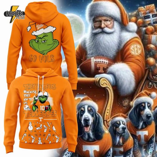 Tennessee Football Merry Christmas Grinch Hoodie 2024