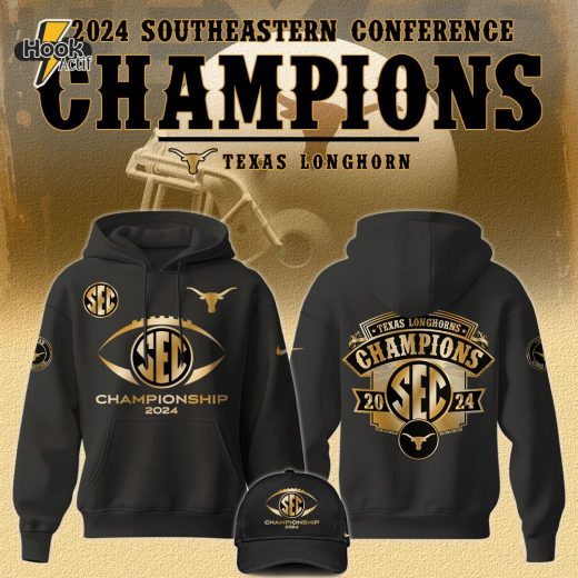 Texas Longhorns Football Champions Southeastern Conference 2024 Hoodie Limited Edition