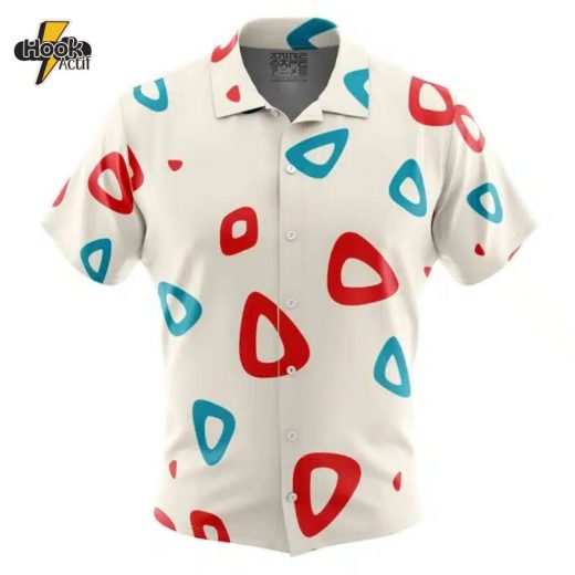 Togepi Pattern Pokemon Button Up Hawaiian Shirt