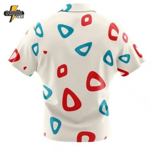 Togepi Pattern Pokemon Button Up Hawaiian Shirt