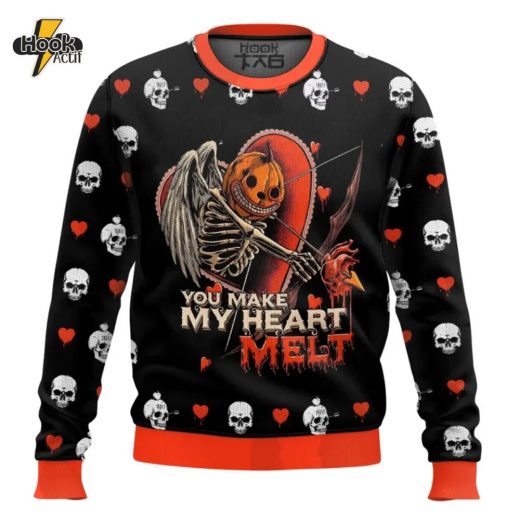 You make my Heart Melt Valentine Funny Sweater