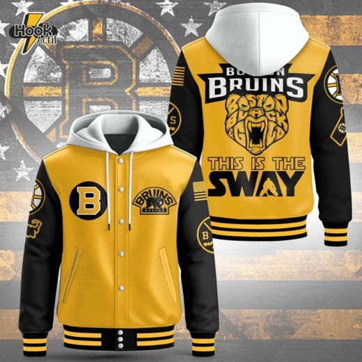 Boston Bruins Hooded Baseball Jacket – Premium NHL Merchandise