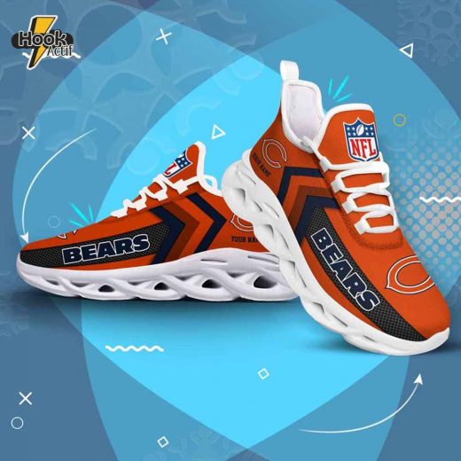 Chicago Bears Max Soul Shoes with Name Personalization V08