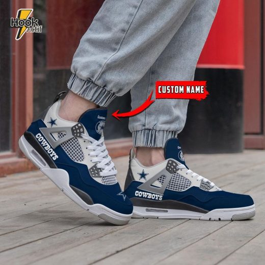 Dallas Cowboys Air Jordan 4 Sneakers – Authentic NFL Team Shoes