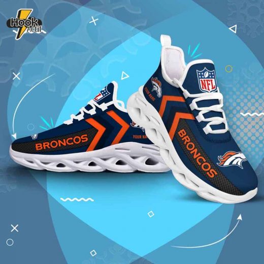 Denver Broncos Custom Max Soul Shoes V08 Edition