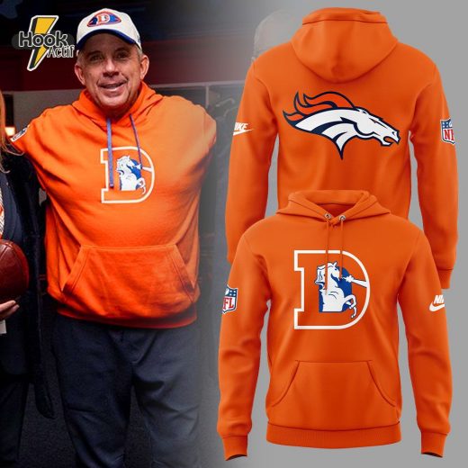 Denver Broncos Throwback Hoodie – Sean Payton NFL Coach Tribute