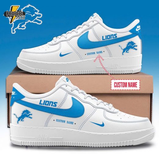 Detroit Lions White Limited Shoes – Custom Team Footwear