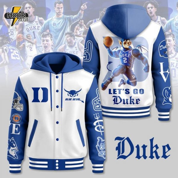 Duke Hooded Baseball Jacket - Exclusive College Apparel
