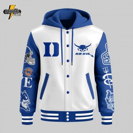 Duke Hooded Baseball Jacket – Exclusive College Apparel