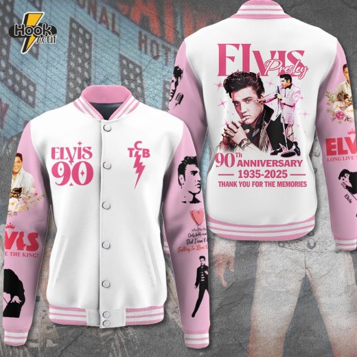 Elvis Presley Retro Music Varsity Jacket