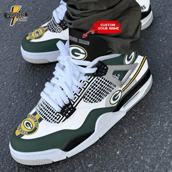 Green Bay Packers Air Jordan 4 Sneakers - Exclusive NFL Gear