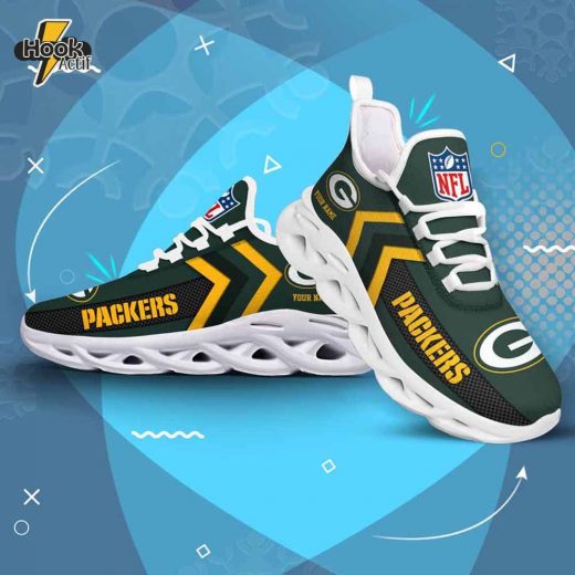 Green Bay Packers Custom Max Soul Shoes V08 Edition