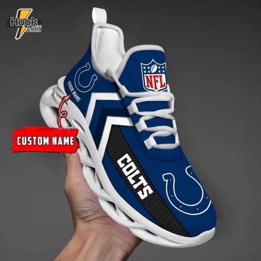 Indianapolis Colts Max Soul Shoes with Custom Name V08