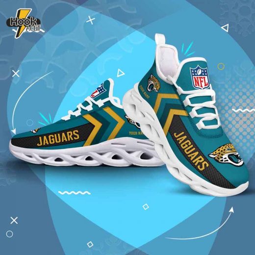 Jacksonville Jaguars Personalized Max Soul Sneakers V08