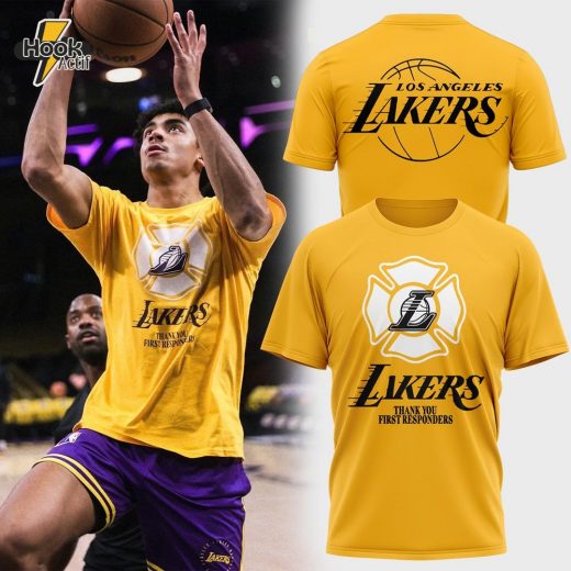 Lakers First Responders Tribute 3D T-Shirt