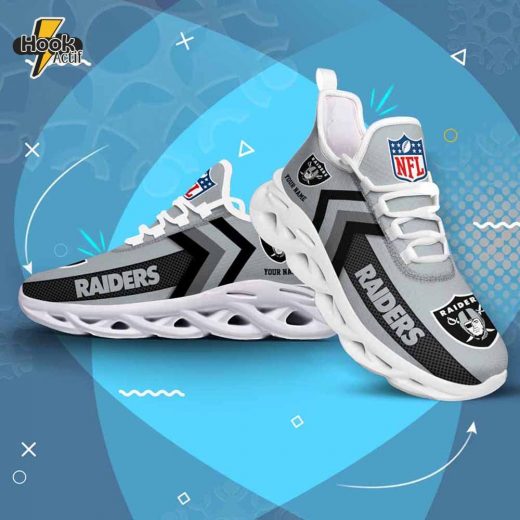 Las Vegas Raiders Personalized Max Soul Sneakers V08