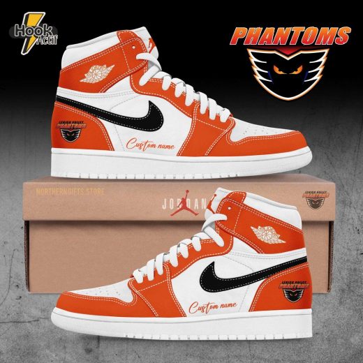 Lehigh Valley Phantoms Custom Air Jordan 1 Sneakers