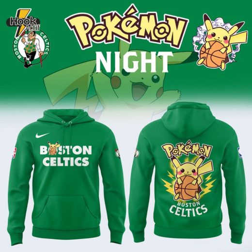 Limited Edition Boston Celtics x Pokémon Night Hoodie 2025