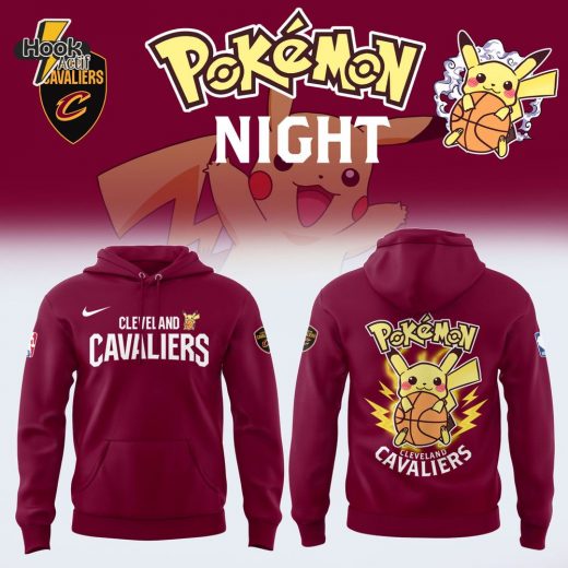 Limited Edition Cleveland Cavaliers x Pokémon Night Hoodie 2025