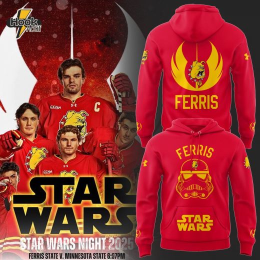 Limited Edition Ferris State Hockey x Star Wars Night 2025 Hoodie