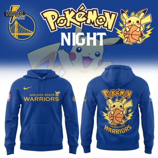 Limited Edition Golden State Warriors X Pokemon Night Hoodie 2025