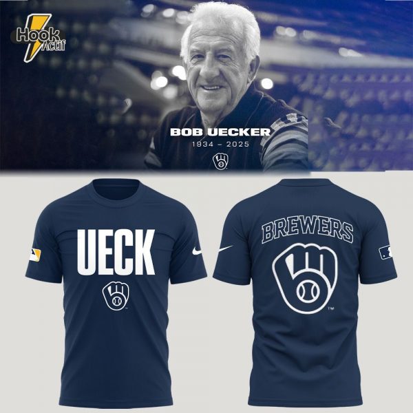 Limited Edition Honoring The Legend, Brewers Icon & Baseball Hall Of Famer Bob Uecker T-Shirt
