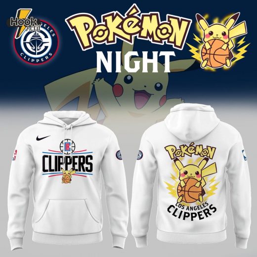 Limited Edition Los Angeles Clippers X Pokemon Night Hoodie 2025