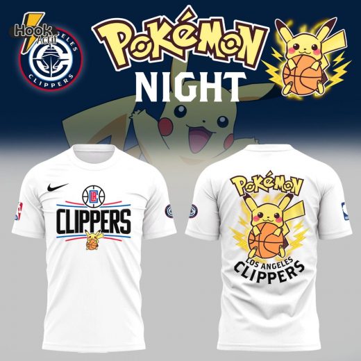 Limited Edition Los Angeles Clippers X Pokemon Night T-Shirt 2025