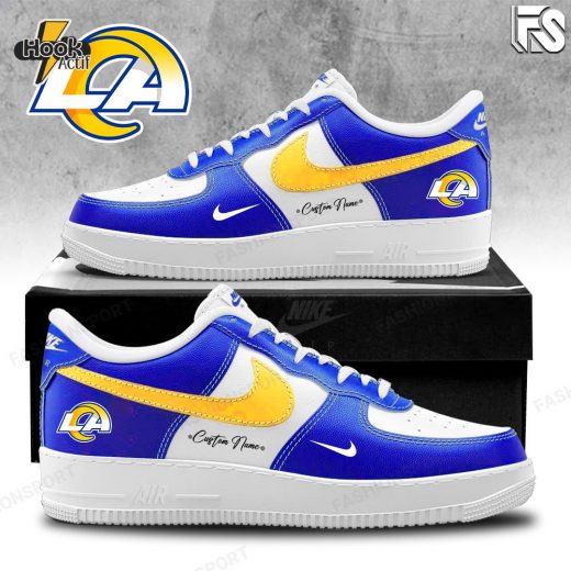 Limited Edition Los Angeles Rams AF1 Shoes