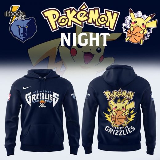 Limited Edition Memphis Grizzlies x Pokémon Night Hoodie 2025