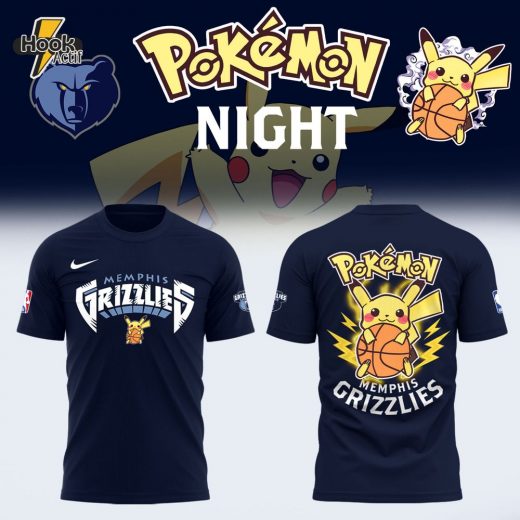 Limited Edition Memphis Grizzlies x Pokémon Night T-Shirt 2025