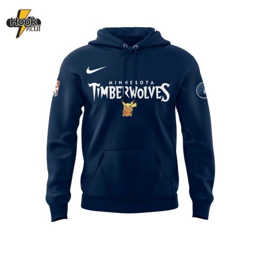 Limited Edition Minnesota Timberwolves X Pokemon Night Hoodie 2025