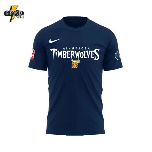 Limited Edition Minnesota Timberwolves X Pokemon Night T-Shirt 2025