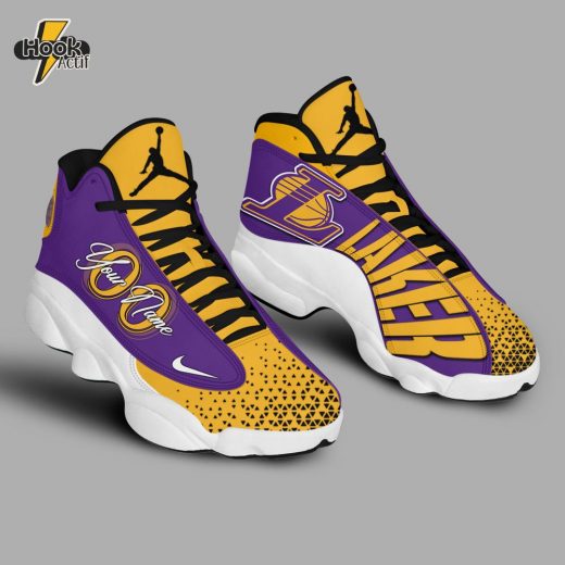 Los Angeles Lakers NBA Custom Air Jordan 13 Sneakers