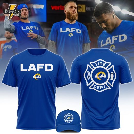 Los Angeles Rams x Los Angeles Fire Department Limited Edition Tshirt 2025