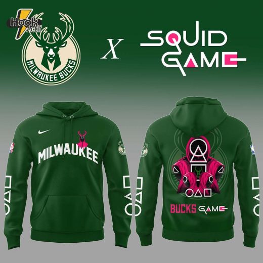 Milwaukee Bucks X Squid Game Limited Edition Hoodie – NBA Netflix Collaboration