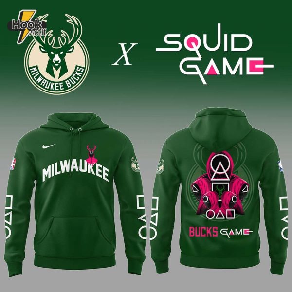 Milwaukee Bucks X Squid Game Limited Edition Hoodie - NBA Netflix Collaboration