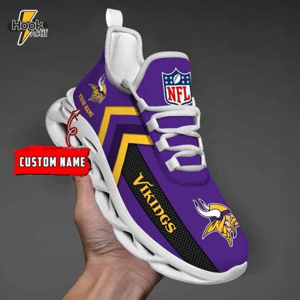 Minnesota Vikings Max Soul Shoes V08 with Personalization