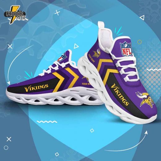 Minnesota Vikings Max Soul Shoes V08 with Personalization