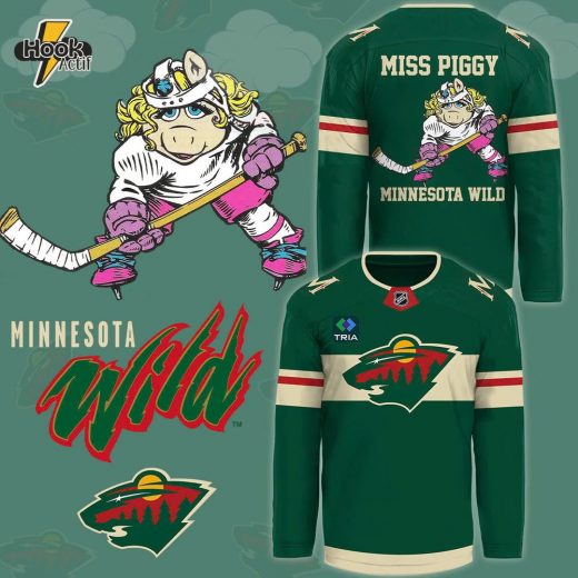 Minnesota Wild Miss Piggy Jersey | Fun Fan Apparel