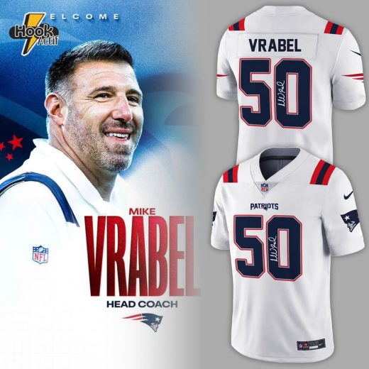 New England Patriots Coach Mike Vrabel Signature Jersey 2025