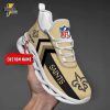 New England Patriots Max Soul Sneakers with Name Personalization V08