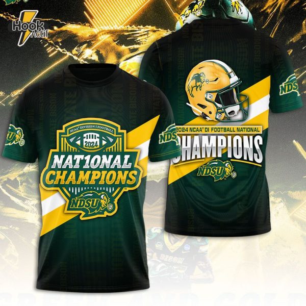 North Dakota State Bison 3D T-Shirt - Premium NCAA Apparel