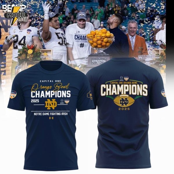 Notre Dame Fighting Irish 2025 Orange Bowl Champion Shirt