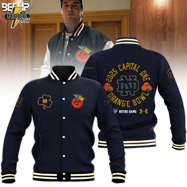 Notre Dame Fighting Irish 2025 Orange Bowl Hoodie Jacket - Premium College Apparel