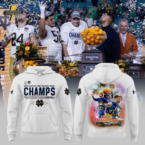 Notre Dame Fighting Irish Orange Bowl Champions 2025 Hoodie